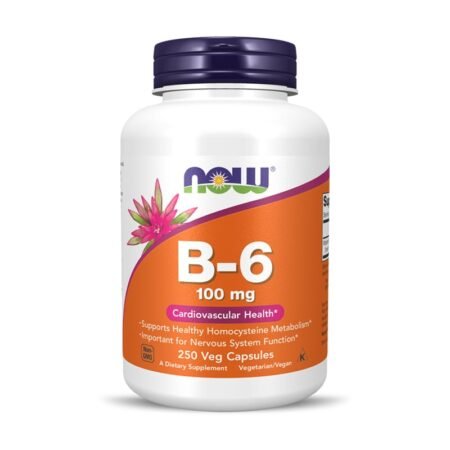 Now Foods, B-6 100mg, 250 Capsules