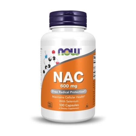 Now Foods NAC 600 mg N-Acetyl Cysteine 100 Capsules