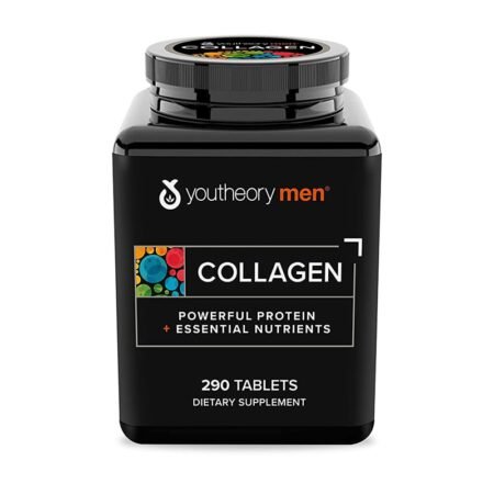 Youtheory Men's Collagene avec  Biotin, 390 comprimes