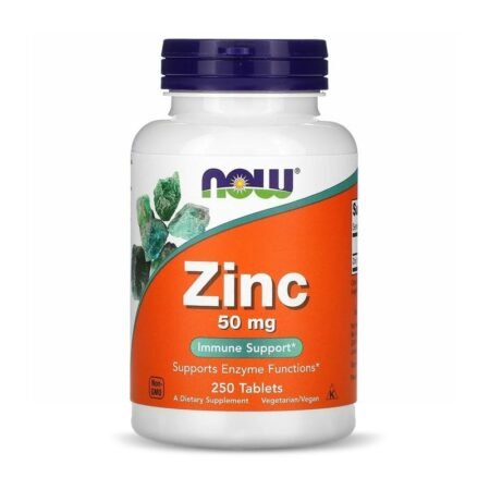 Zinc 50 mg , 250 comprimés  Now Foods