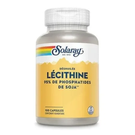 Solaray Lecithine Déshuilée Capsules B/100