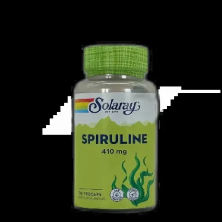 Solaray Spiruline 410mg Capsules Végétales B/100