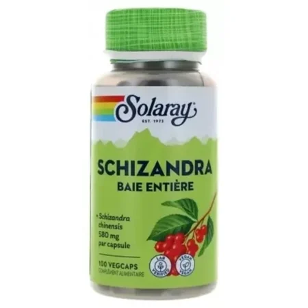 Solaray Schizandra 580mg Capsules Végétales B/100
