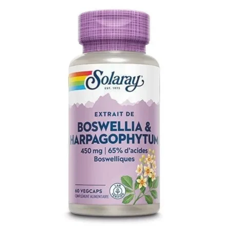 Solaray Boswellia 450mg + Harpagophytum 125mg Capsules Végétales B/60