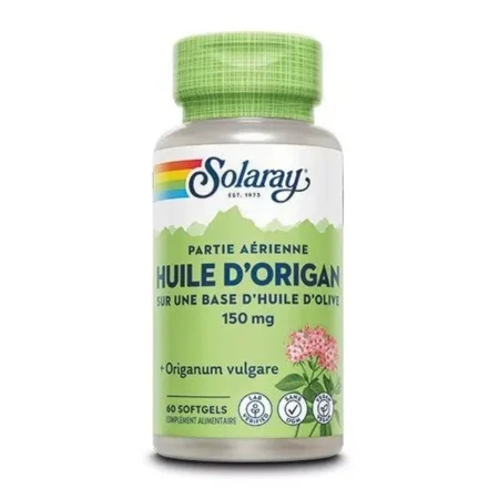 Solaray Huile D'origan 150mg Gélules B/60 Vegan