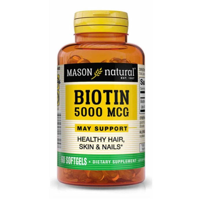 MASON NATURAL BIOTIN 5000 MCG 60 GELULES