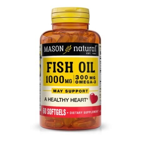 MASON NATURAL HUILE DE POISSON 1000 MG OMEGA 3 300 MG 60 GELULES