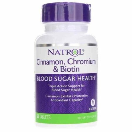 Natrol Cinnamon, Chromium & Biotin Blood Sugar Health