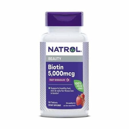 Natrol Biotin 5,000 Mcg Extra Strength Fast Dissolve