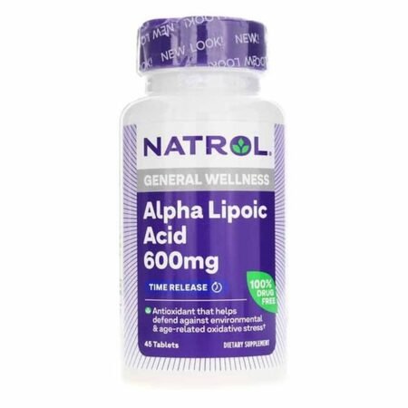 Natrol Alpha Lipoic Acid Time Release 600 Mg, 45 Tablets, NTR