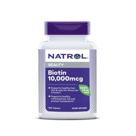 Biotin, 10 000mcg - 100 tablets