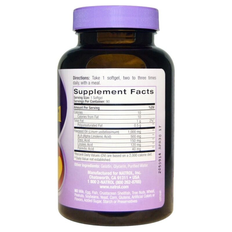 Omega-3 Flax Seed Oil 90cps – Image 2